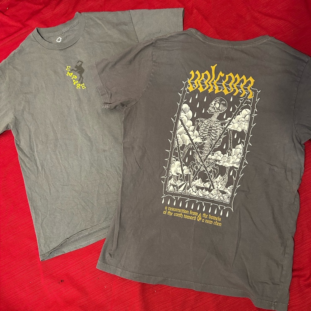 Empyre and volcom tshirt